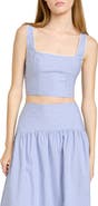 WAYF x Hannah Lovey Porter Georgia Directional Stripe Cotton Blend Crop Top (Nordstrom Exclusive)