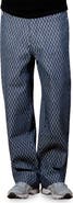 PLEASURES Formula Check Baggy Wide Leg Jeans