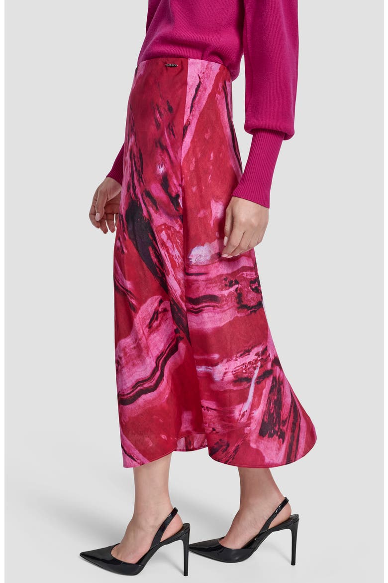 Abstract Print Bias Cut Midi Skirt, Alternate, color, NEON NIGHTS