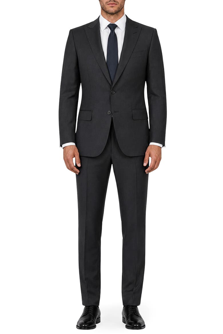 Romeo Slim Fit Wool Suit, Main, color, CHARCOAL