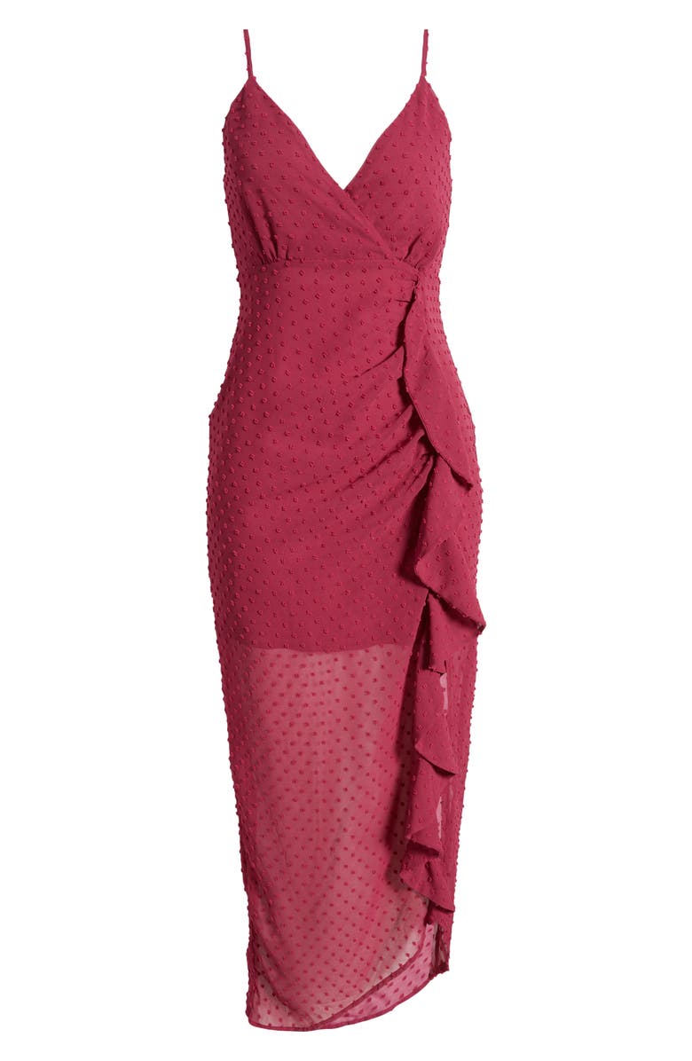 Lulus For Us to Dance Swiss Dot Gown, Alternate, color, 