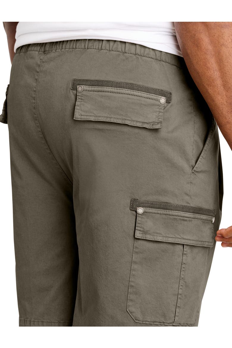 Big & Tall Athletic Fit Drawstring Cargo Shorts, Alternate, color, FADED MOSS