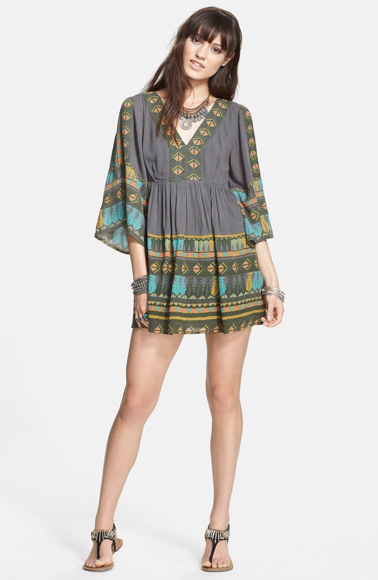 Free People 'Terra Nova' Print Back Cutout Dress, Main, color, 