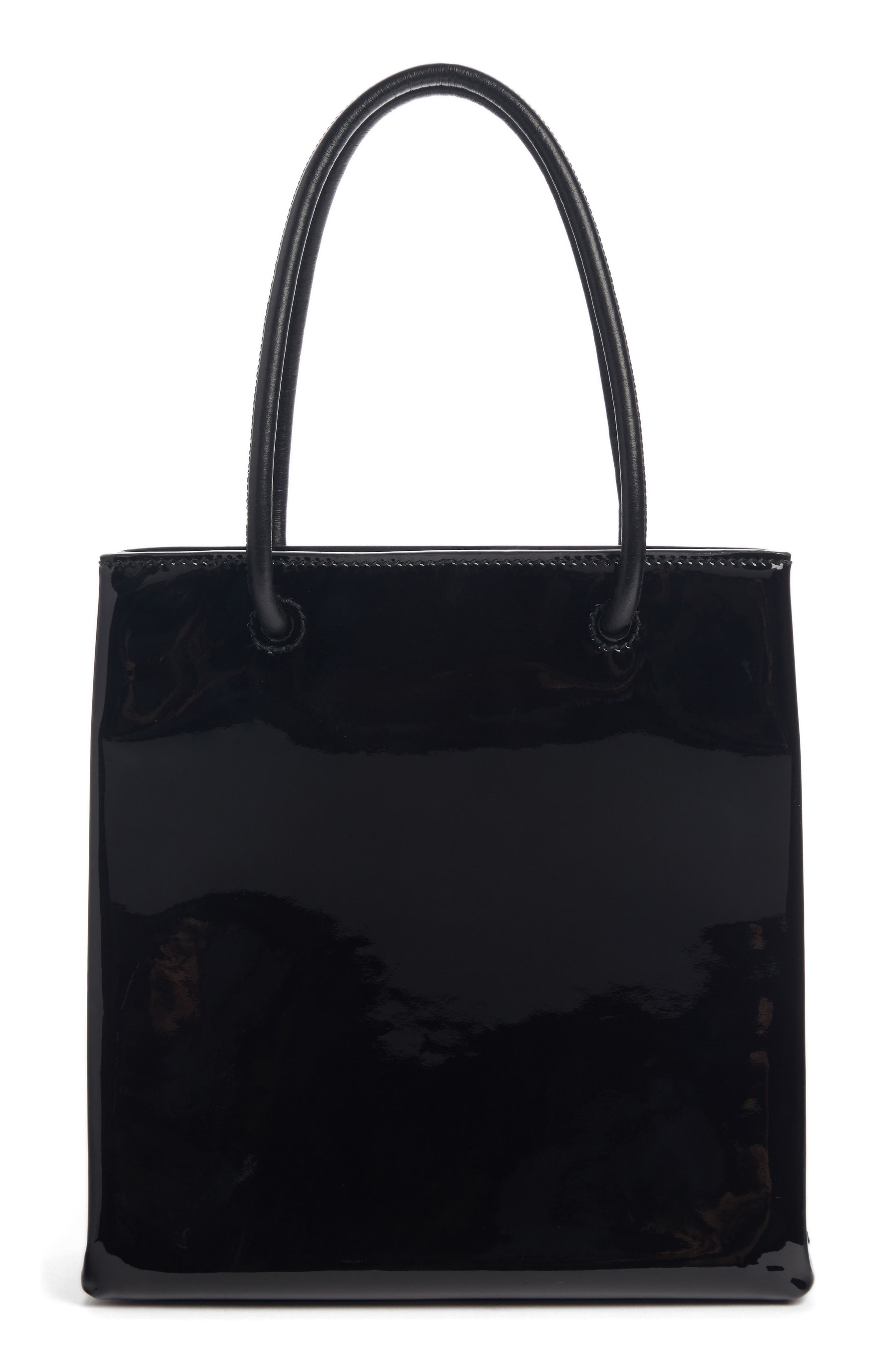 Balenciaga Extra Extra Small AJ Logo Leather Shopper Tote, Alternate, color, 