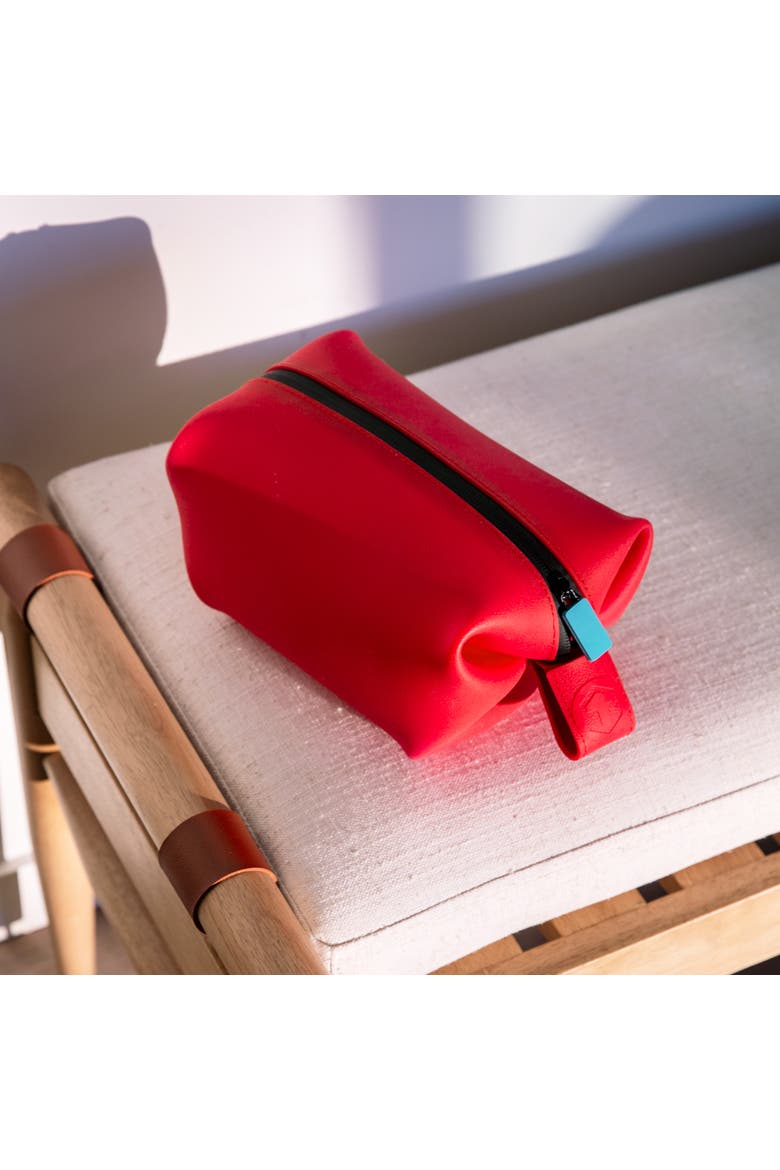 The Titan - Silicone Toiletry Bag, Alternate, color, Red