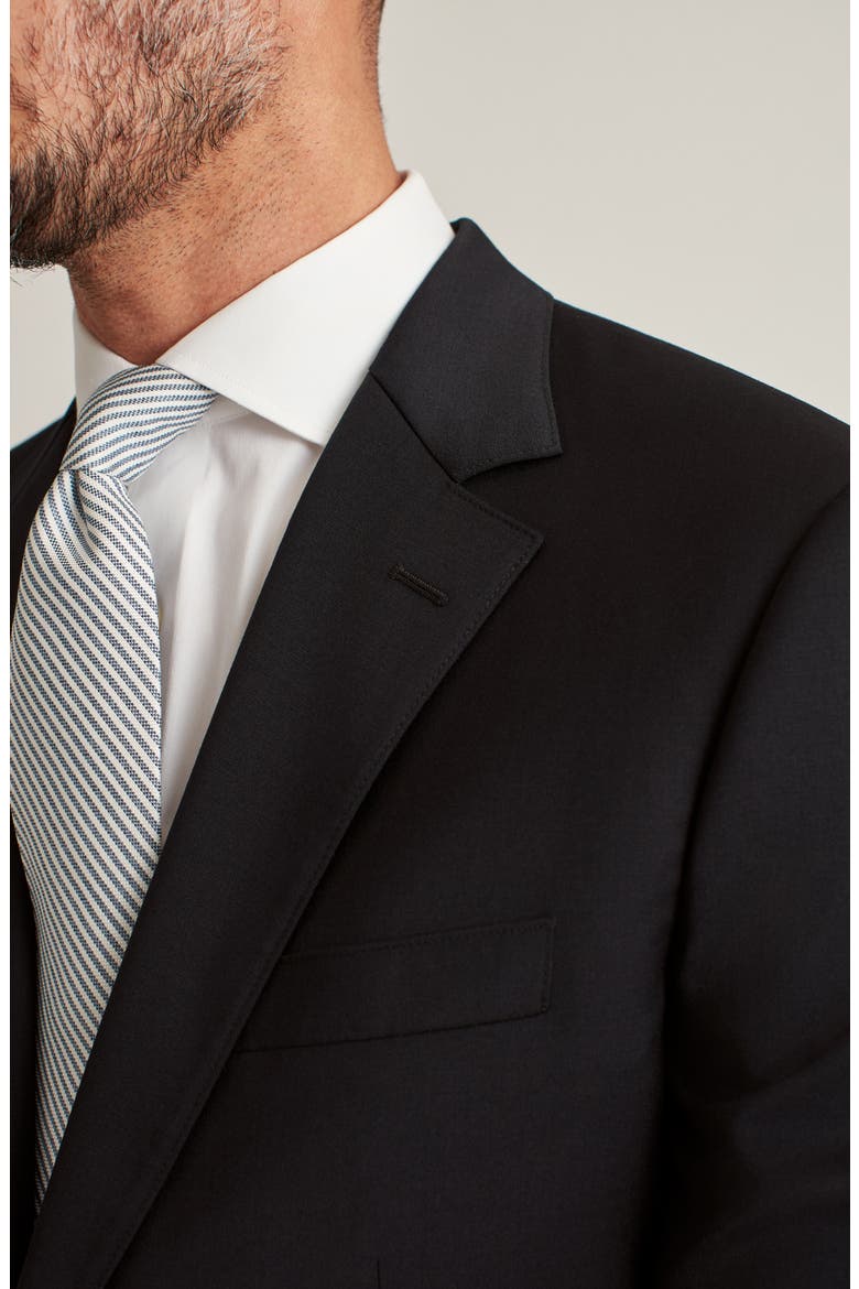 Jetsetter Slim Fit Stretch Wool Suit Jacket, Alternate, color, BLACK
