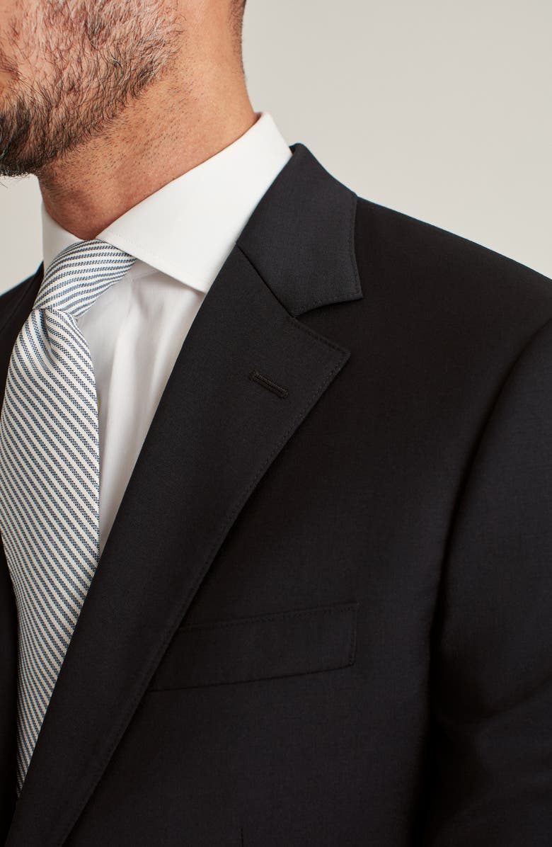 Bonobos Jetsetter Slim Fit Stretch Wool Suit Jacket, Alternate, color, Black