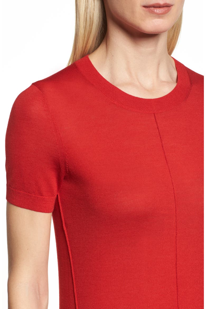 Fuyuka Wool Sweater, Alternate, color, CRIMSON RED