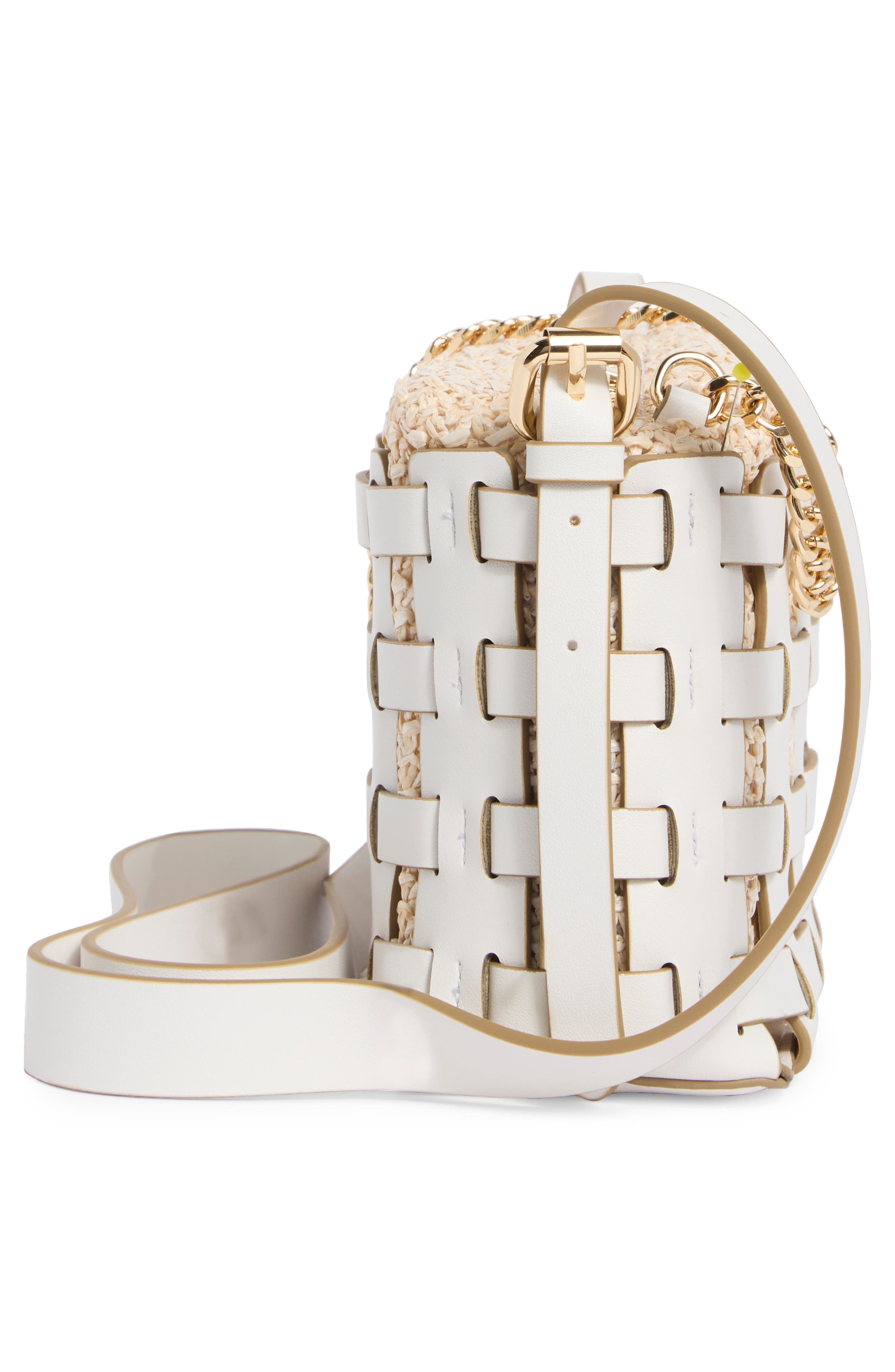 Dolce Vita Cassis Faux Leather Crossbody Bag, Alternate, color, White