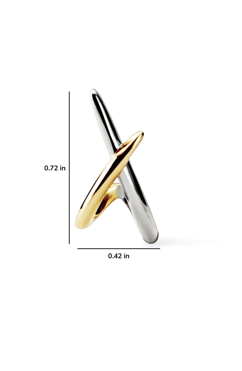 Ana Luisa Gold Stud Earrings - Sloane Two Tone, Alternate, color, Two Tone