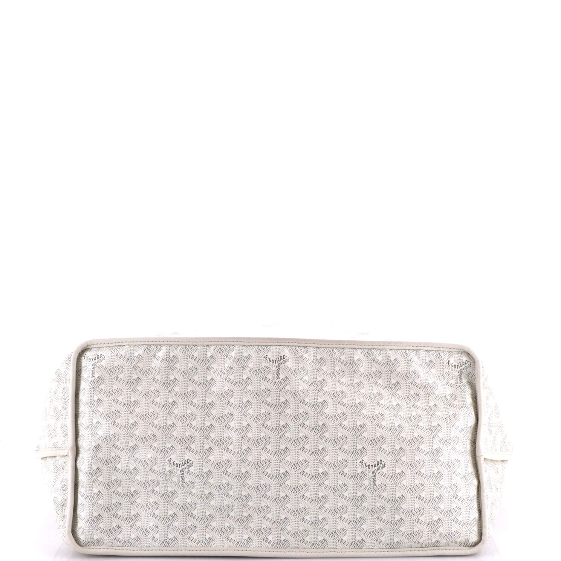 Pre-Owned Goyard Anjou Reversible Tote Coated Canvas GM, Alternate, color, White