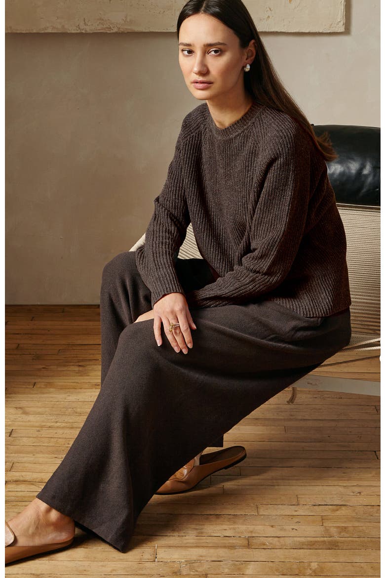 Mizu Wide Leg Pants, Alternate, color, Espresso