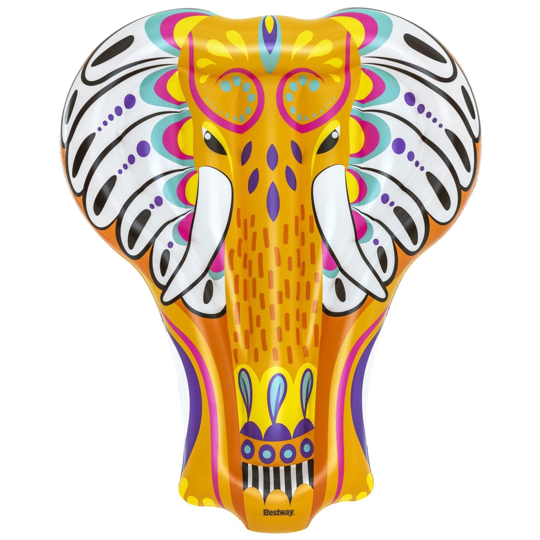 H2OGO! Inflatable Flirty Fiesta Elephant Pool Water Beach Float in Multicolored 