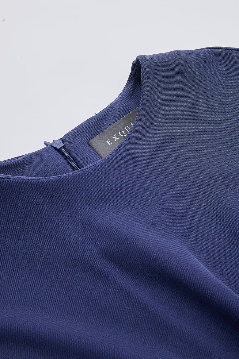 Ferguson Crew Neck Knit Midi Dress, Alternate, color, Navy