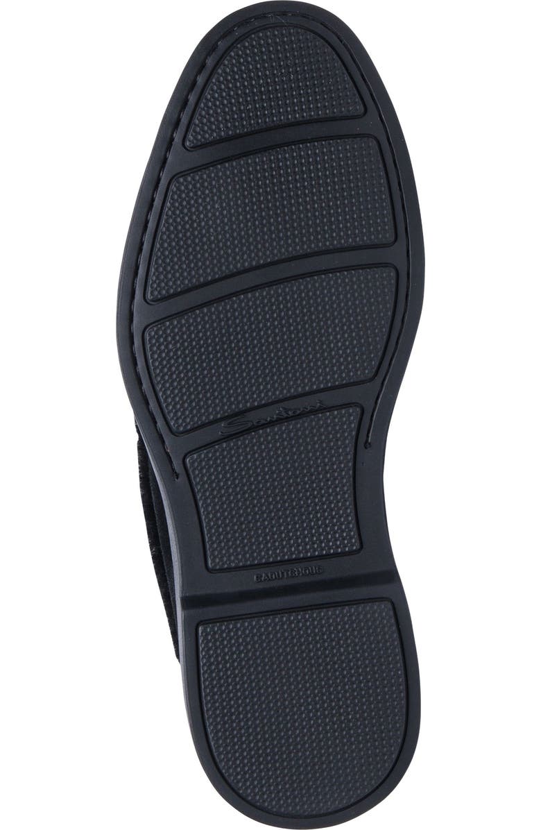 Santoni Women's suede desert boot, Alternate, color, Black