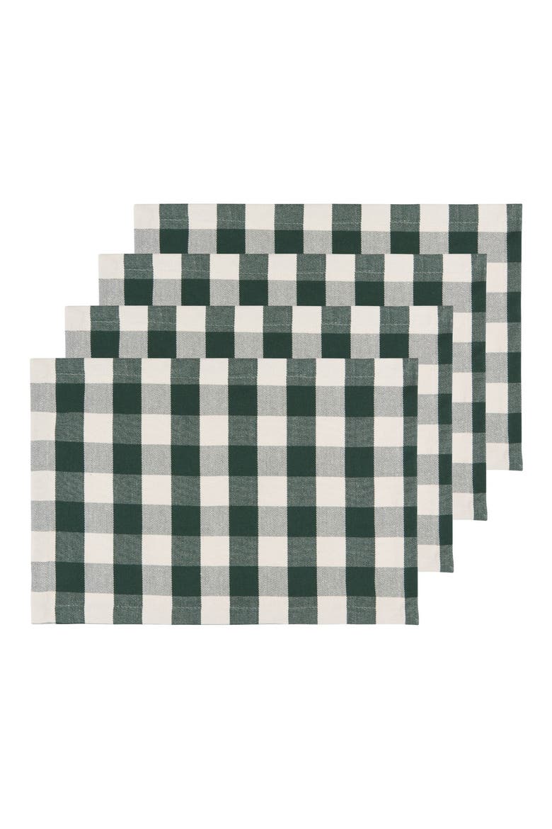 Buffalo Check Placemats, Main, color, SPRUCE BUFFALO CHECK