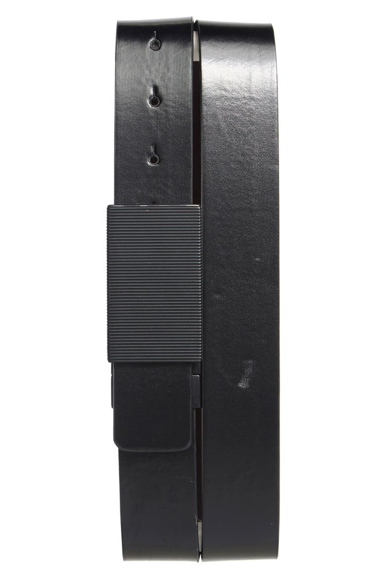 Plaque Buckle Reversible Belt, Main, color, BLACK/ BROWN