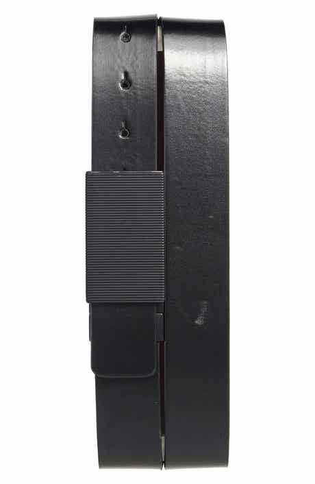 Steve Madden Plaque Buckle Reversible Belt