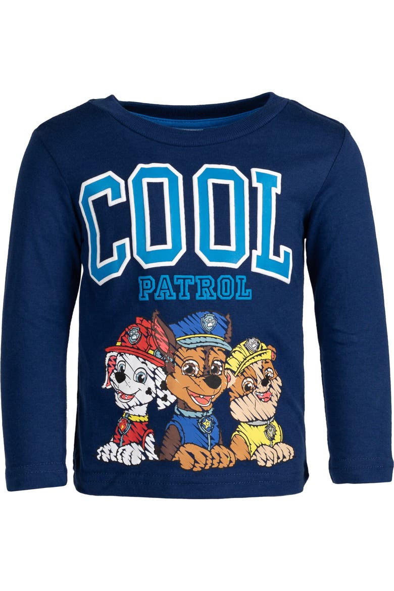 2-Pack Long Sleeve T-Shirts, Alternate, color, Chase Marshall Navy