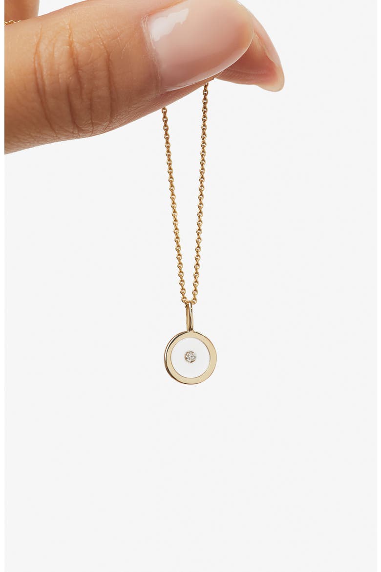 Floating Diamond Necklace, Alternate, color, Gold