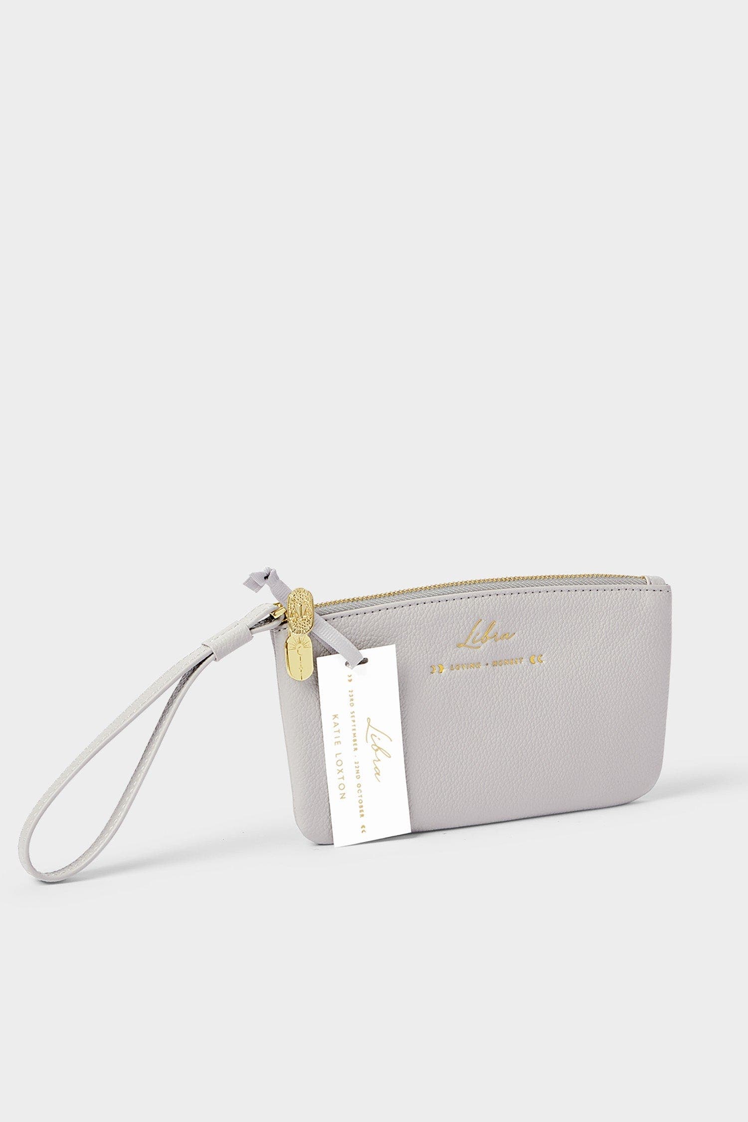 Katie Loxton Zodiac Wristlet Pouch, Main, color, Libra