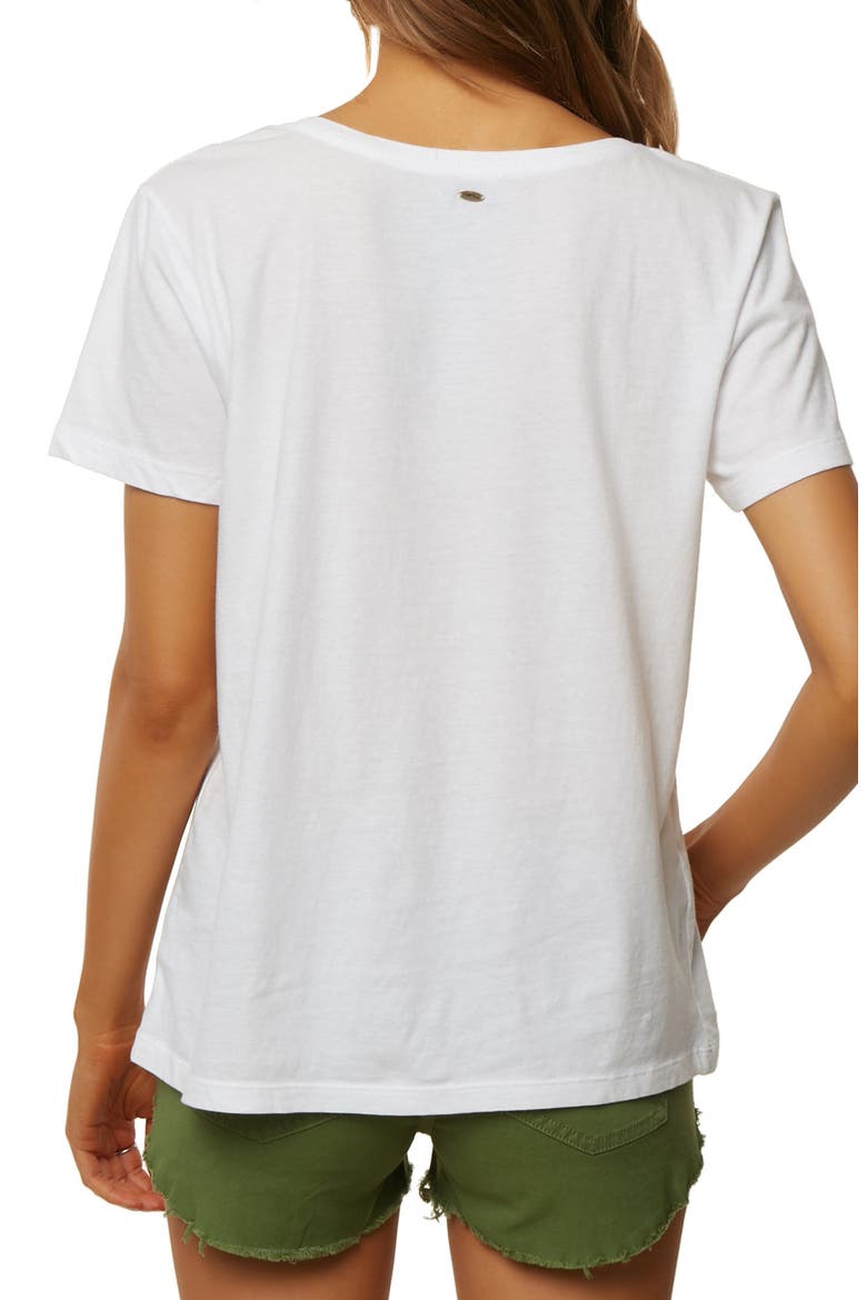 Half n Half Pineapple Graphic Tee, Alternate, color, WHITE