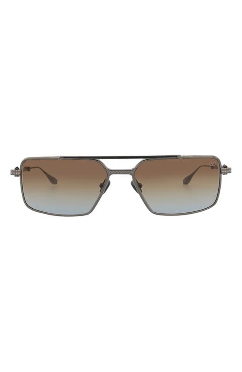 58mm Aviator Sunglasses