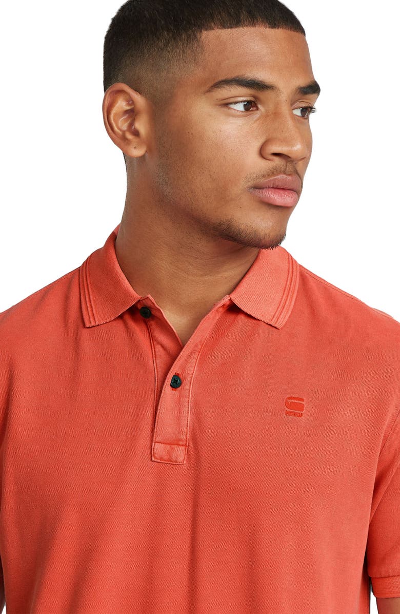 G-STAR Dunda Slim Fit Overdye Piqué Polo, Alternate, color, 