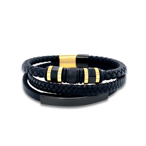 Bolton Stack in Noir/Gold