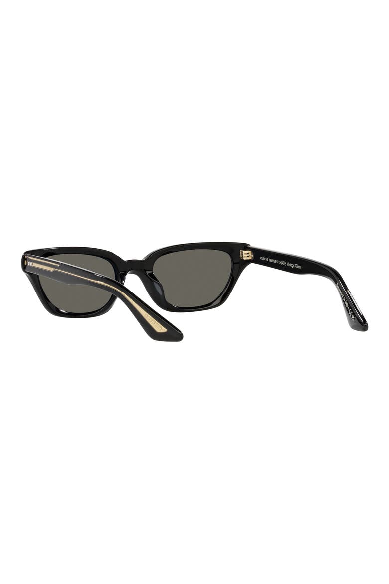 x KHAITE 1983C 52mm Irregular Sunglasses, Alternate, color, BLACK