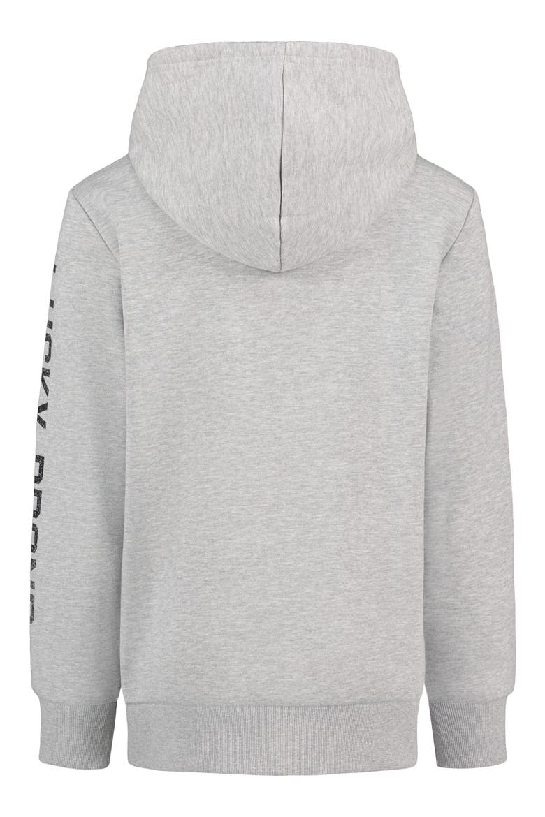 Kids' Guitar Pick Graphic Hoodie, Alternate, color, GREY HEATHER