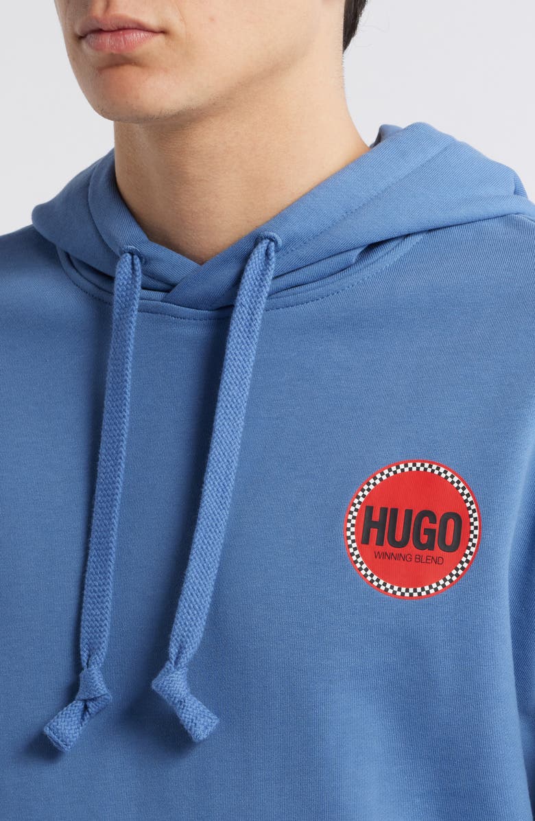 HUGO Decrincio Logo Graphic Hoodie, Alternate, color, 