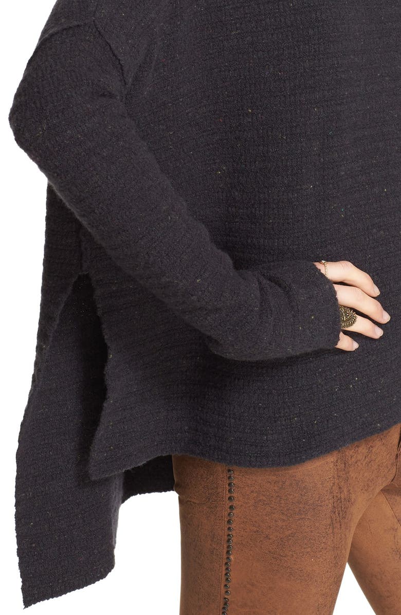 Free People 'Arctic Fox' Back Zip Swing Sweater, Alternate, color, 