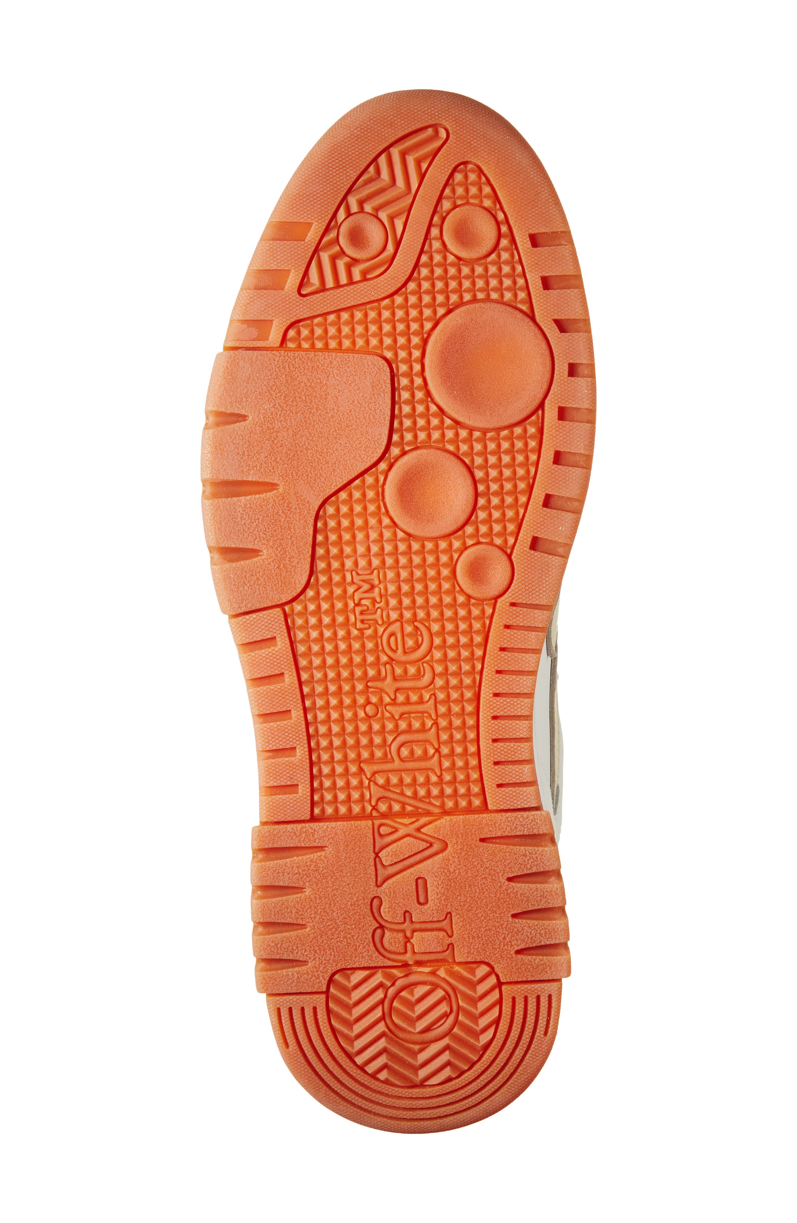 Off-White Out Of Office Leather Sneaker, Alternate, color, Beige And White