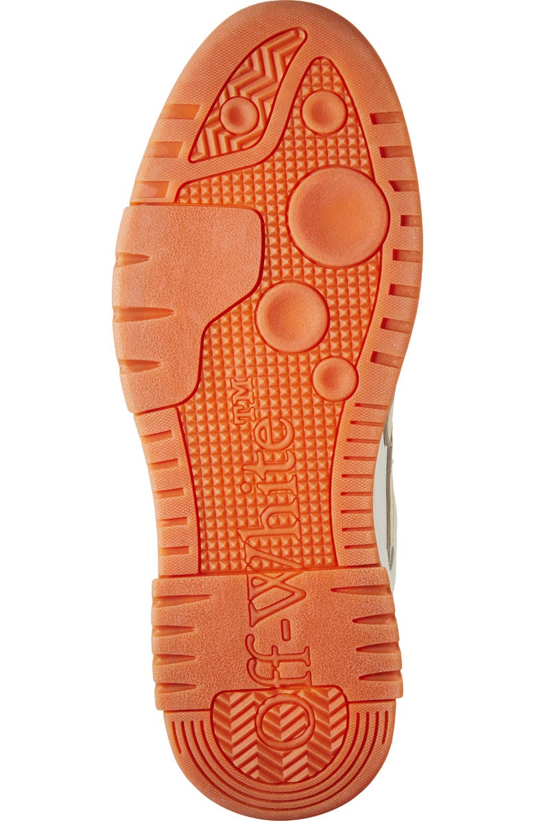 Off-White Out Of Office Leather Sneaker, Alternate, color, Beige And White