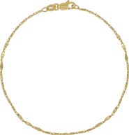 Bony Levy 14K Gold Flat Link Chain Bracelet