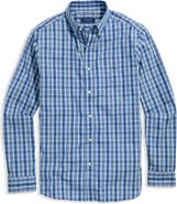vineyard vines Wavecrest Plaid Stretch Cotton Poplin Button-Down Shirt