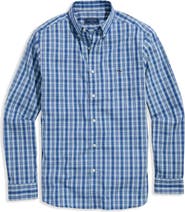 vineyard vines Wavecrest Plaid Stretch Cotton Poplin Button-Down Shirt