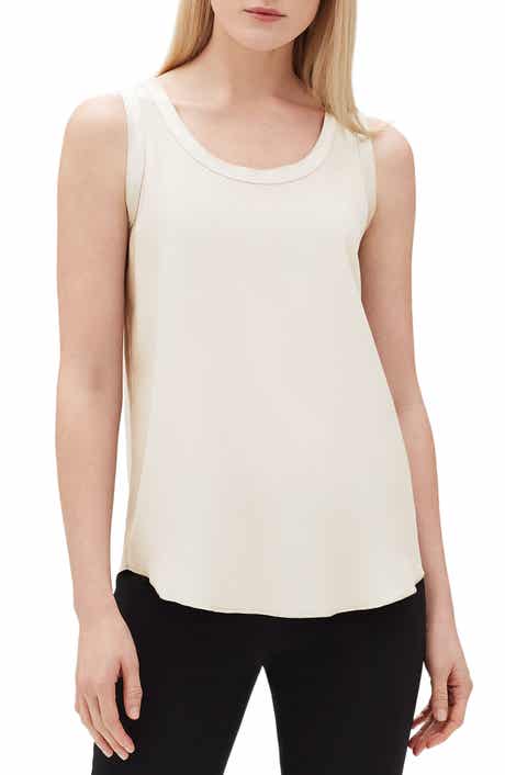 Lafayette 148 New York Perla Reversible Silk Blouse