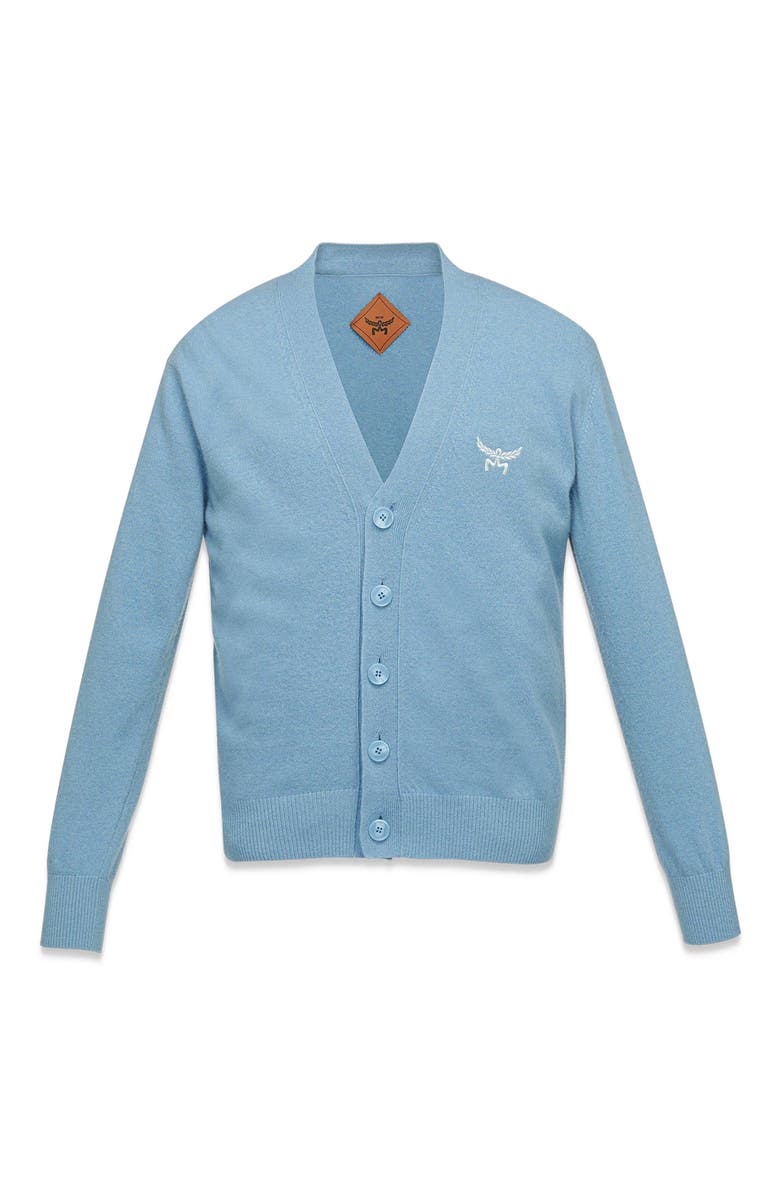 MCM Laurel Cardigan in Wool and Recycled Cashmere, Alternate, color, 