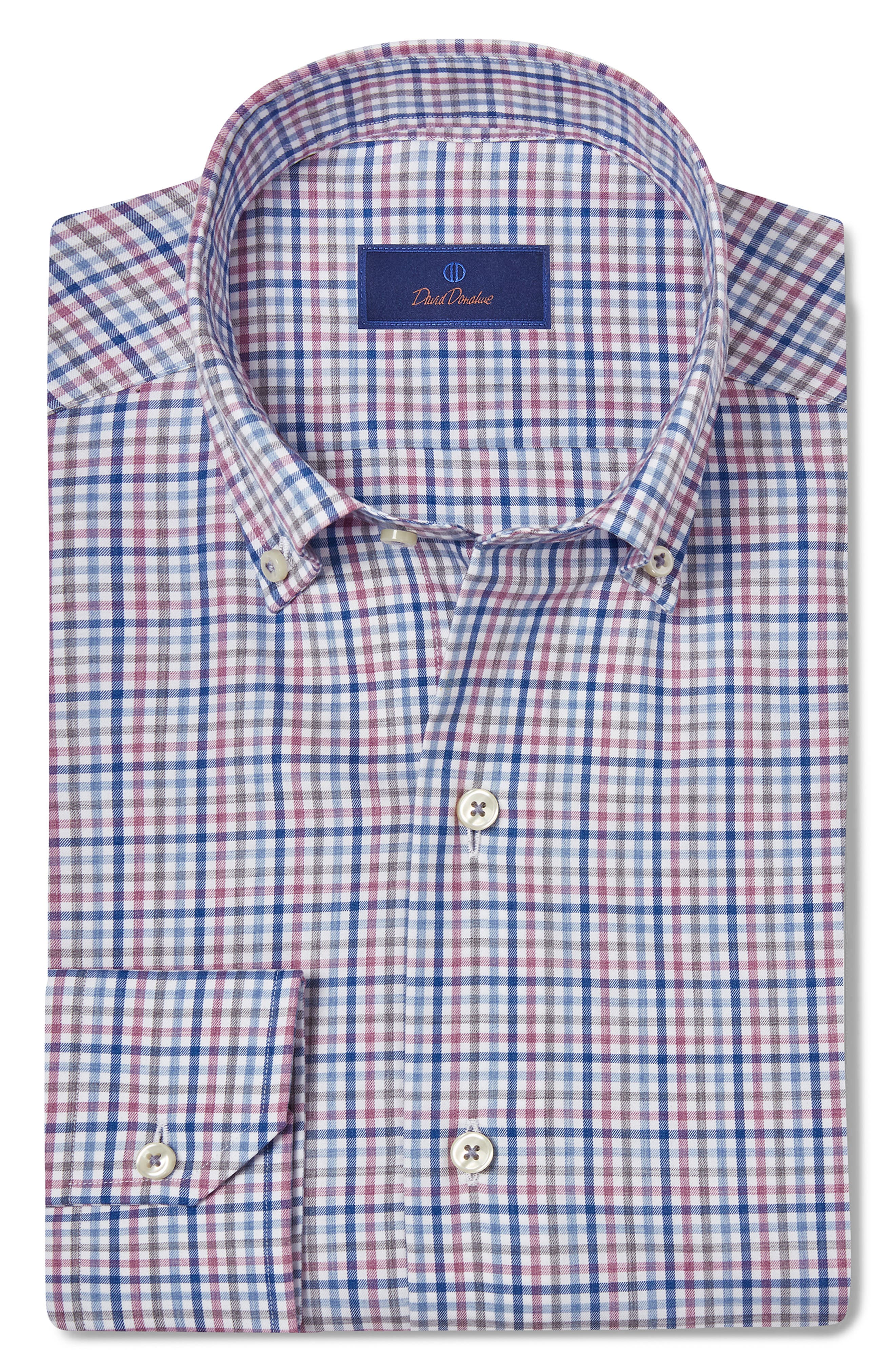 David Donahue Twill Sport Shirt