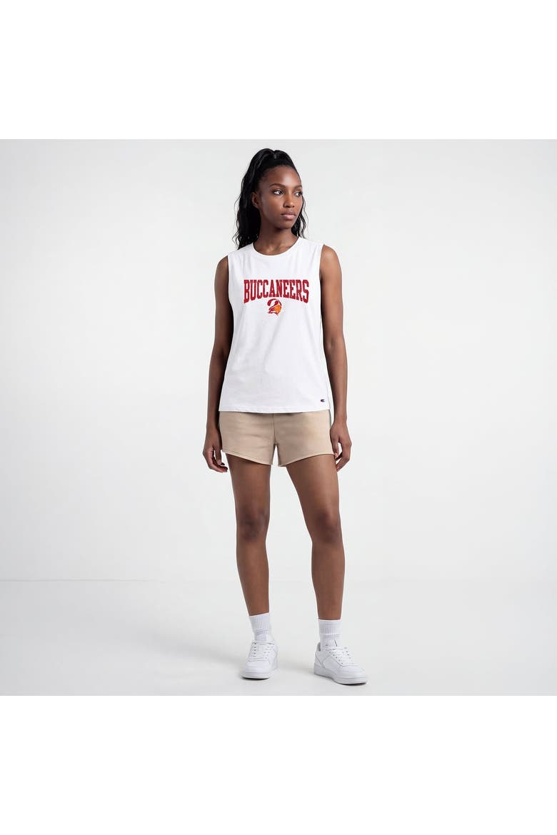 Women's Champion  White Tampa Bay Buccaneers Muscle Tank Top, Alternate, color, White