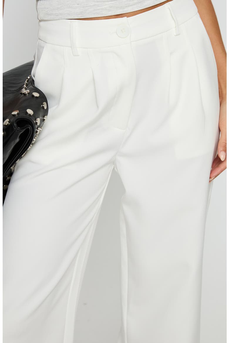 Archer Pleated Pants, Alternate, color, WHITE