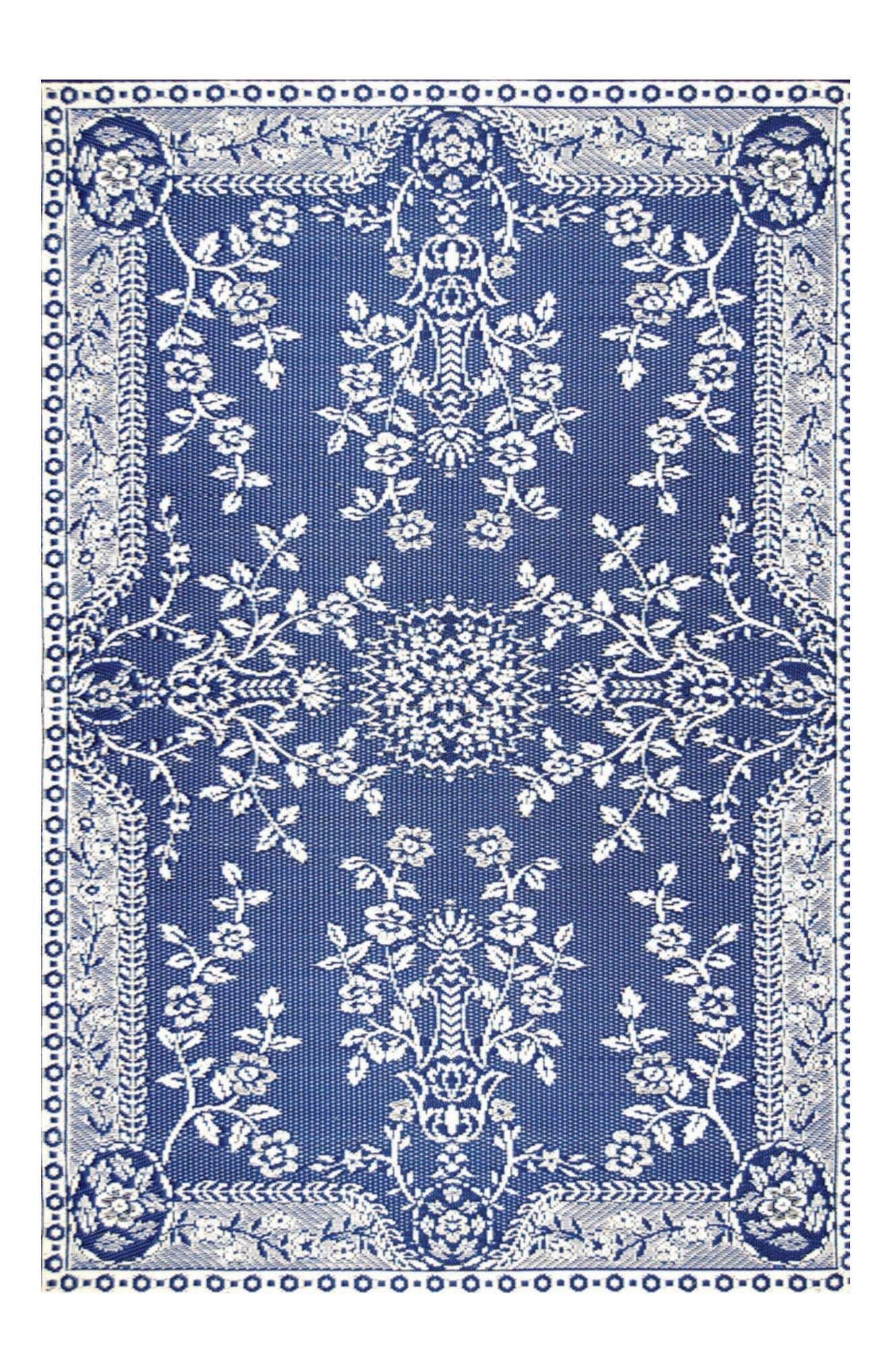 selected blue and white