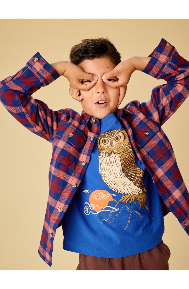 Tea Collection Flannel Button Up Shirt, Alternate, color, Daegu Plaid