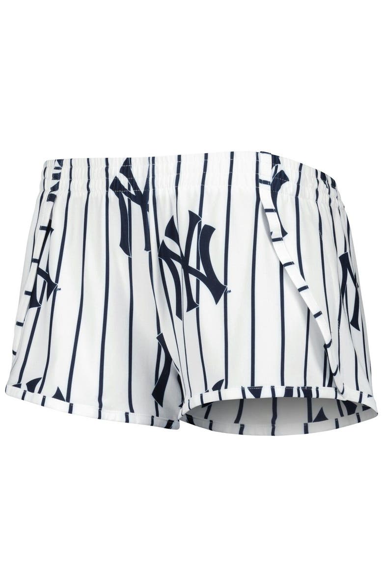 CONCEPTS SPORT Women's Concepts Sport White New York Yankees Reel Allover Print Tank Top & Shorts Sleep Set, Alternate, color, White