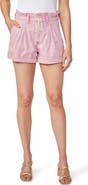 PAIGE Carly Pleated Front Paperbag Shorts