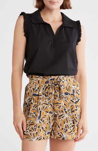 DR2 by Daniel Rainn Ruffle Collar Poplin Tank