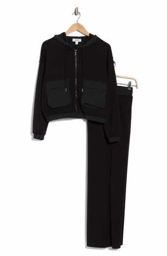 JASON WU Mixed Media Hoodie & Pants Set