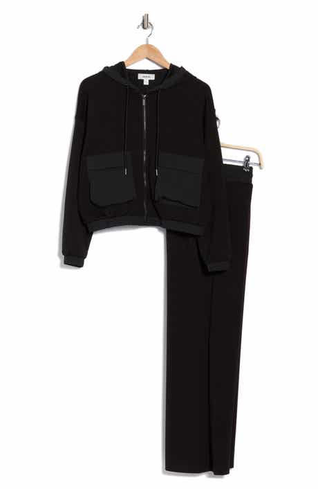 JASON WU Mixed Media Hoodie & Pants Set